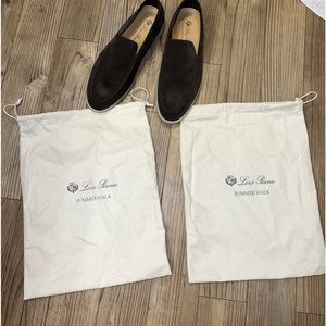 Loro Piana loafer in suede, "Summer Walk" is made in Italy